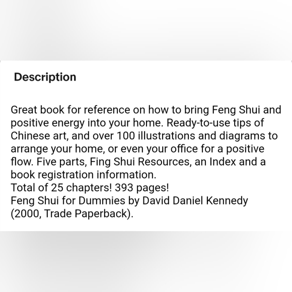 Feng Shui for Dummies Book - Picture 13 of 13